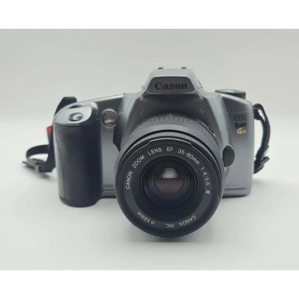 Canon EOS Rebel G II 35mm Film Camera EF 35-80mm Lens Bag Filters Tested